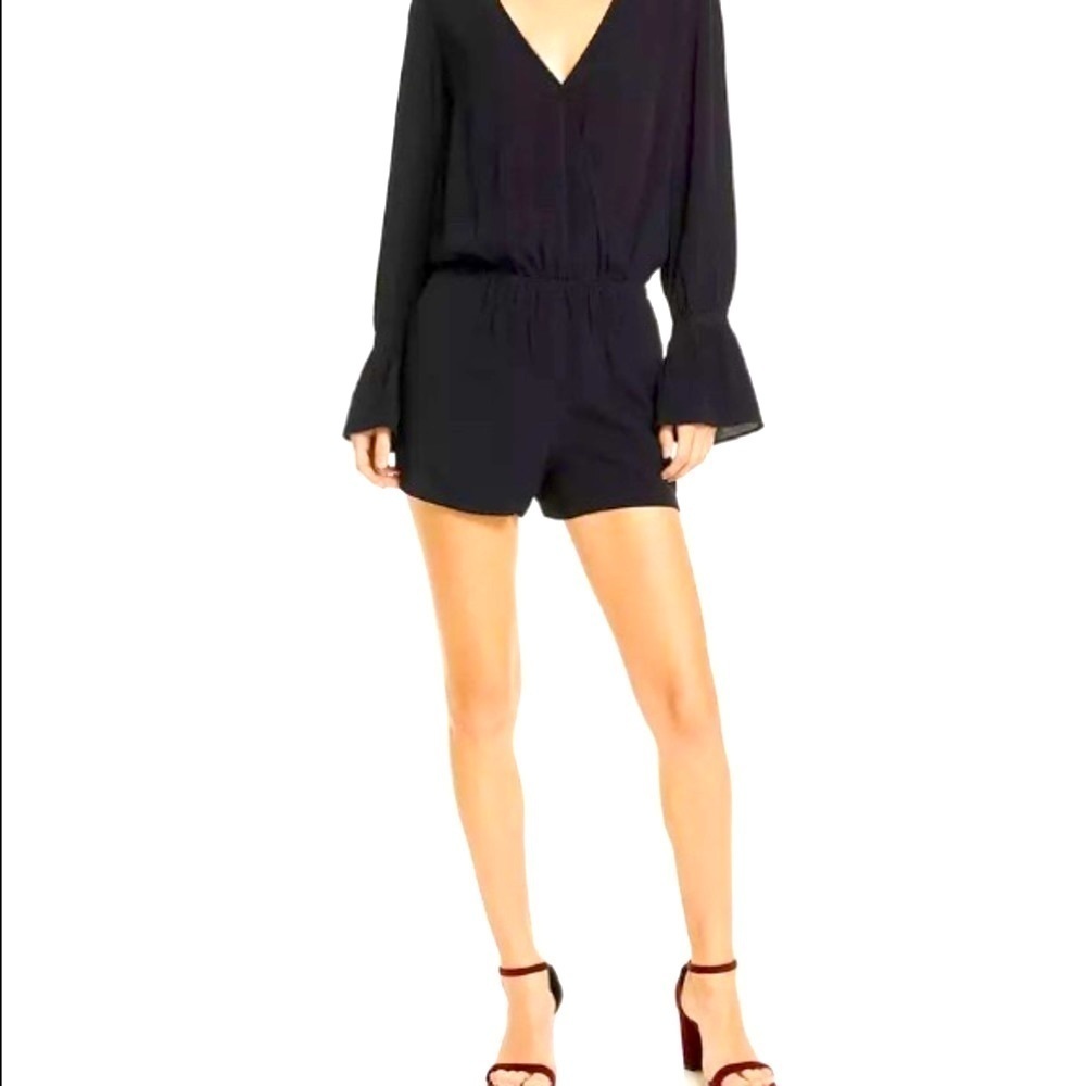 Elle Moss Black Shorts Romper​